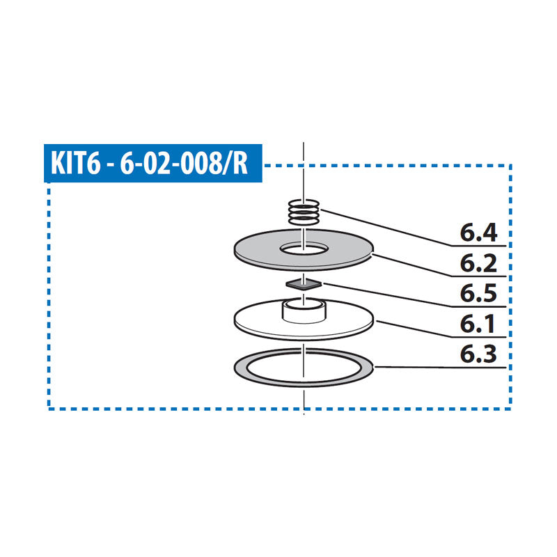 Kit de Válvula de 2.ª Etapa para Compresores Coltri MCH6 (hasta 10/2018)