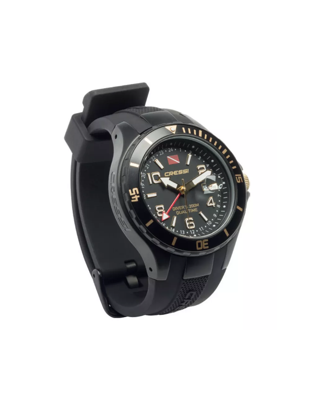 Reloj de Buceo Cressi Traveller Dual Time Gold - Profesional