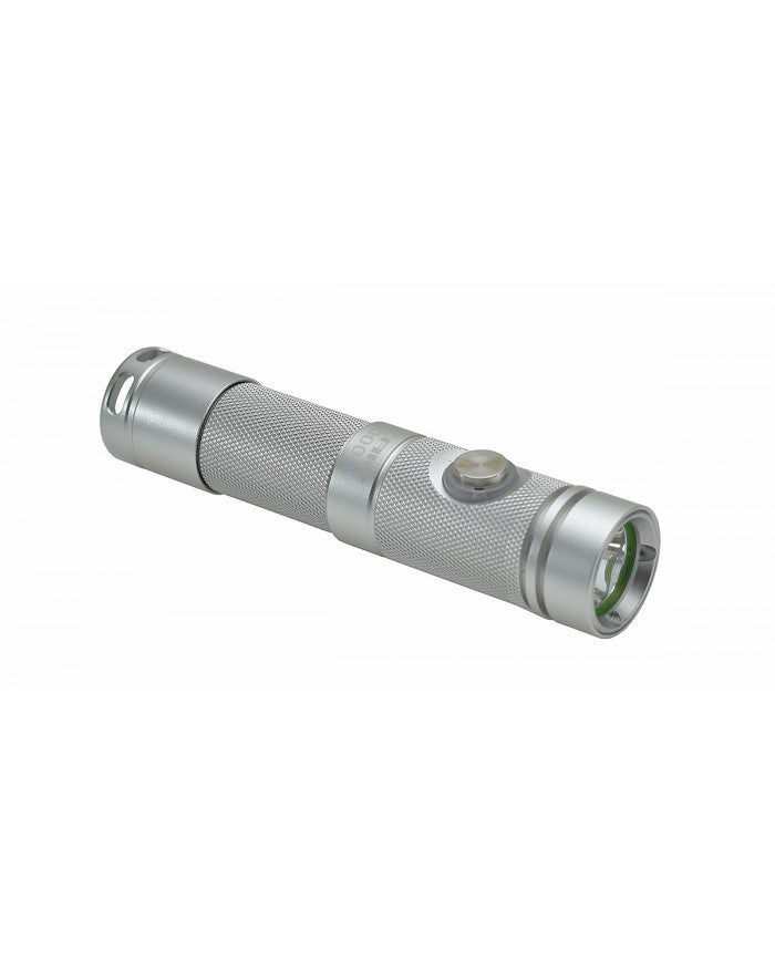 linterna de buceo Altair S1000 color plata con findo blanco 