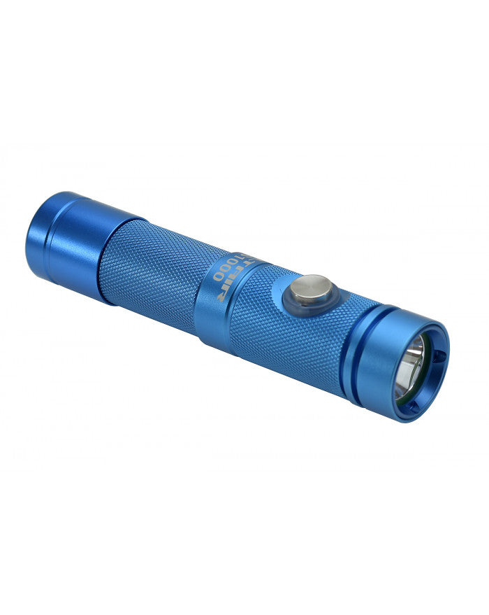 linterna de buceo Altair S1000 color azul con findo blanco 