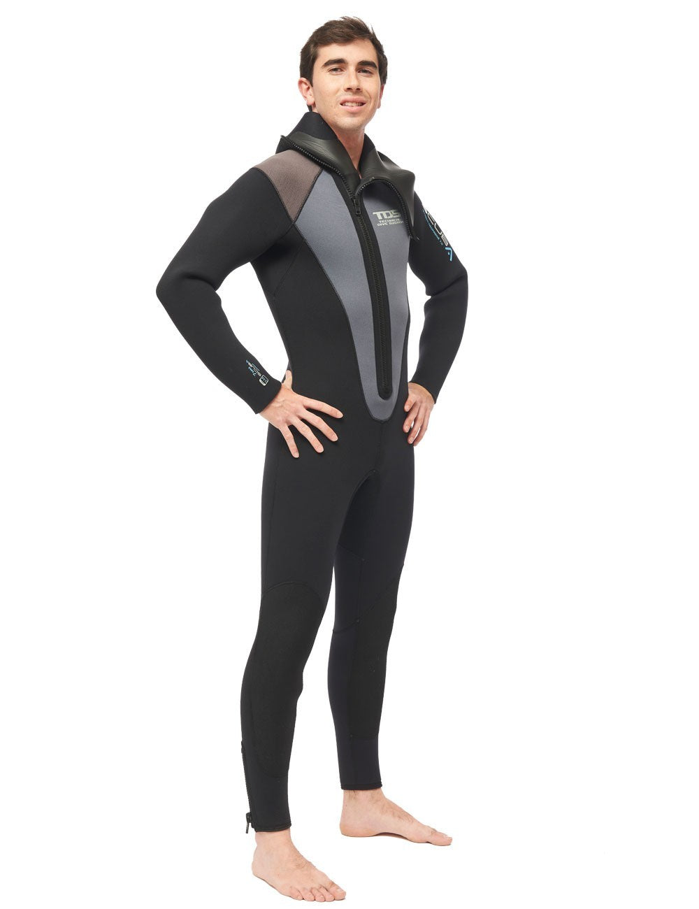 TRAJE HUMEDO DE 7MM  TDS SCUBA HOMBRE CON CREMALLERA FRONTAL